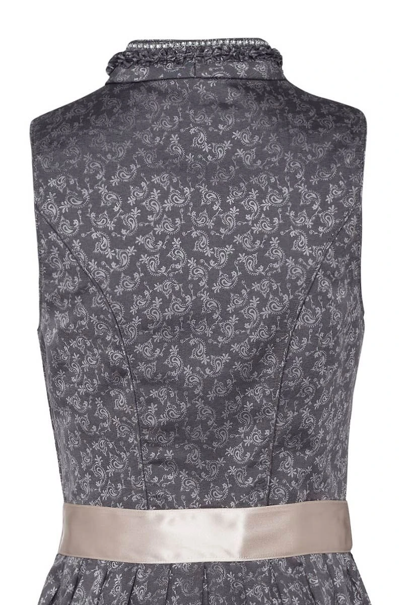 Midi Dirndl 65cm Grau Silber Beige Perla 003802 5 Midi Dirndl 65cm Grau Silber Beige Perla 003802 – Bild 5