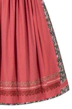 Mini Dirndl 55cm Schwarz Geblümt Koralle Tina 002795 -Modegeschäft marjo mini dirndl 55er schwarz gebluemt koralle tina 002795 5 1200x1200