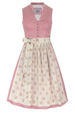 Mini Dirndl 60 Cm Altrosa Creme Minna 010688