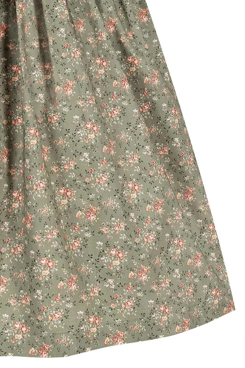 Mini Dirndl 60 Cm Oliv Geblümt Taupe Lotti 010692 6 Mini Dirndl 60 Cm Oliv Geblümt Taupe Lotti 010692 – Bild 6