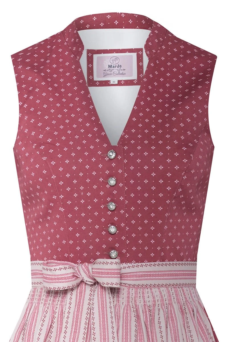 Mini Dirndl 60 Cm Rosenholz Altrosa Gemustert Valentina 009059 3 Mini Dirndl 60 Cm Rosenholz Altrosa Gemustert Valentina 009059 – Bild 3