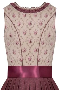 Mini Dirndl 60cm Beige Geblümt Rosenholz Bulda 004729 -Modegeschäft marjo mini dirndl 60er beige gebluemt rosenholz bulda 004729 4 1200x1200