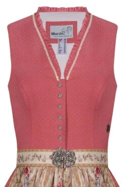 Mini Dirndl 60cm Koralle Beige Bethany 004741 -Modegeschäft marjo mini dirndl 60er koralle beige bethany 004741 4 1200x1200