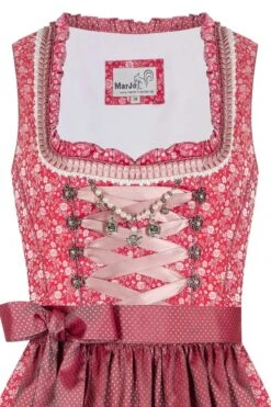Mini Dirndl 60cm Rot Rosa Gemustert Grada 008431 -Modegeschäft marjo mini dirndl 60er rot rosa gemustert grada 008431 3 1200x1200
