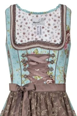 Mini Dirndl 60cm Türkis Gemustert Braun Tiramisa 001850 8 Mini Dirndl 60cm Türkis Gemustert Braun Tiramisa 001850 -Modegeschäft marjo mini dirndl 60er tuerkis gemustert braun tiramisa 001850 3 1200x1200