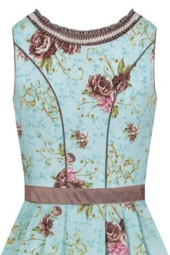 Mini Dirndl 60cm Türkis Gemustert Braun Tiramisa 001850 -Modegeschäft marjo mini dirndl 60er tuerkis gemustert braun tiramisa 001850 4 1200x1200 1