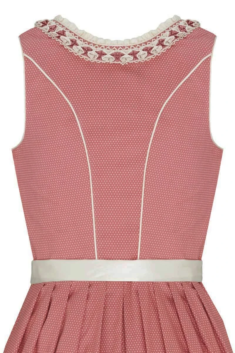 Mini Dirndl 60cm Altrosa Gepunktet Creme Dagna 006175 5 Mini Dirndl 60cm Altrosa Gepunktet Creme Dagna 006175 – Bild 5