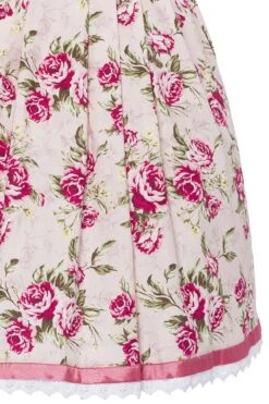 Mini Dirndl 60cm Creme Geblümt Koralle Tangie 001851 -Modegeschäft marjo minidirndl 60er creme gebluemt koralle tangie 001851 6 1200x1200