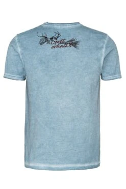 Trachtenshirt Kurzarm Hellblau 'Hopfen & Malz' 007626 -Modegeschäft marjo trachtenshirt kurzarm hellblau hopfen malz 007626 2 1200x1200