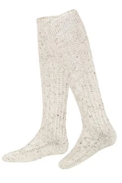 Trachtensocken Lang Natur Meliert 005570