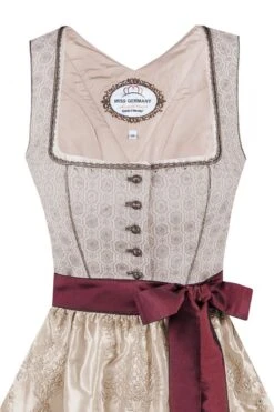 Mini Dirndl 60cm Sand-taupe Miss Germany Ivana 001974 -Modegeschäft miss germany by spieth wensky mini dirndl 60er sand taupe ivana 001974 2 1200x1200