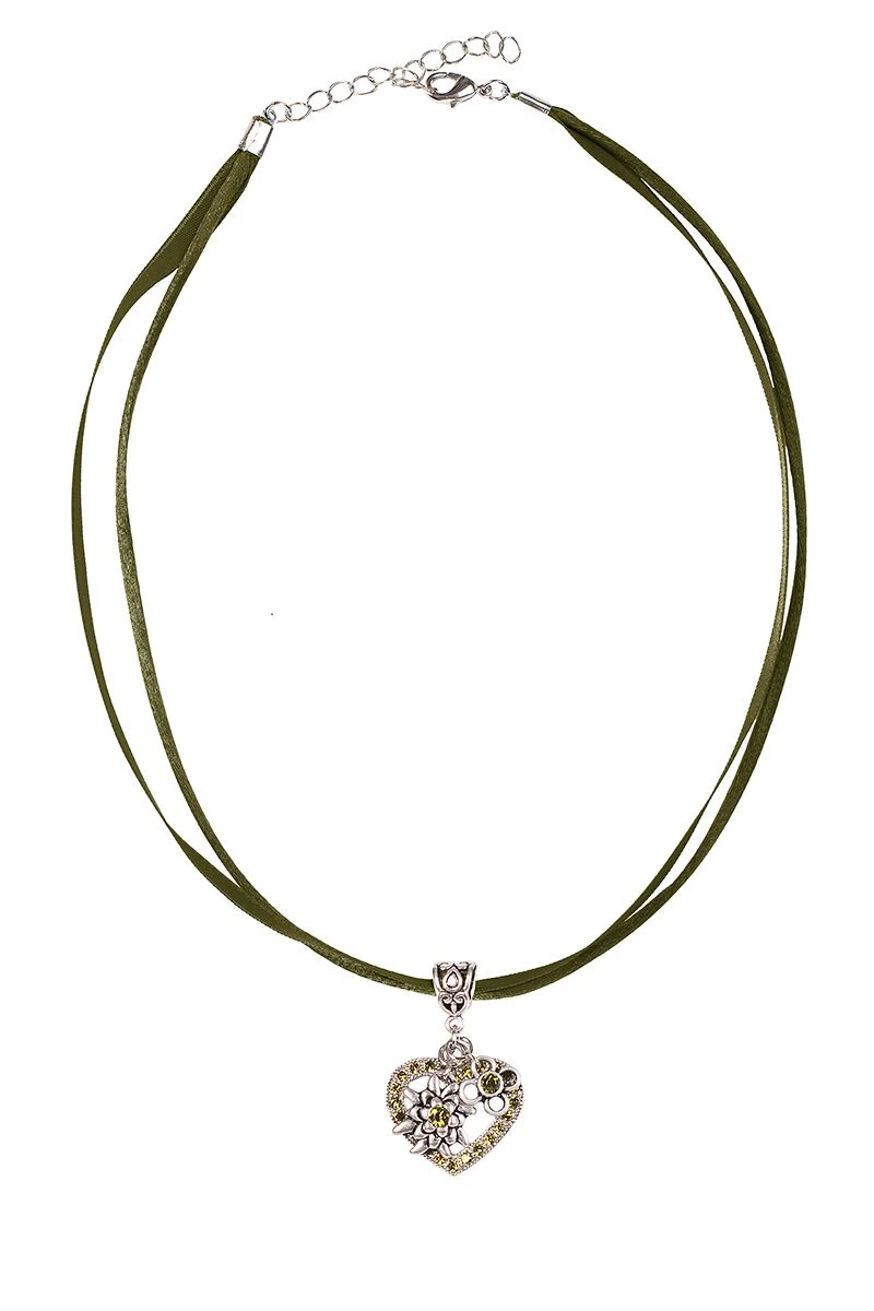 Collier Mit Herzanhänger & Edelweiß 102293 2 Collier Mit Herzanhänger & Edelweiß 102293 – Bild 2