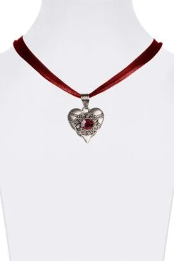 Collier Mit Herzanhänger Verschiedenfarbig 008314