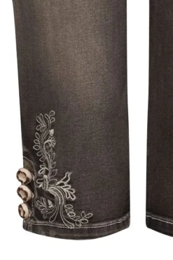 Damen Trachtenhose Kniebund Schwarz Used Stretch Franziska 007741 -Modegeschäft moser damen trachtenhose kniebund schwarz used stretch franziska 007741 5 1200x1200