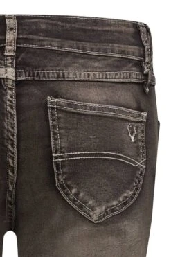 Damen Trachtenhose Kniebund Schwarz Used Stretch Franziska 007741 -Modegeschäft moser damen trachtenhose kniebund schwarz used stretch franziska 007741 6 1200x1200