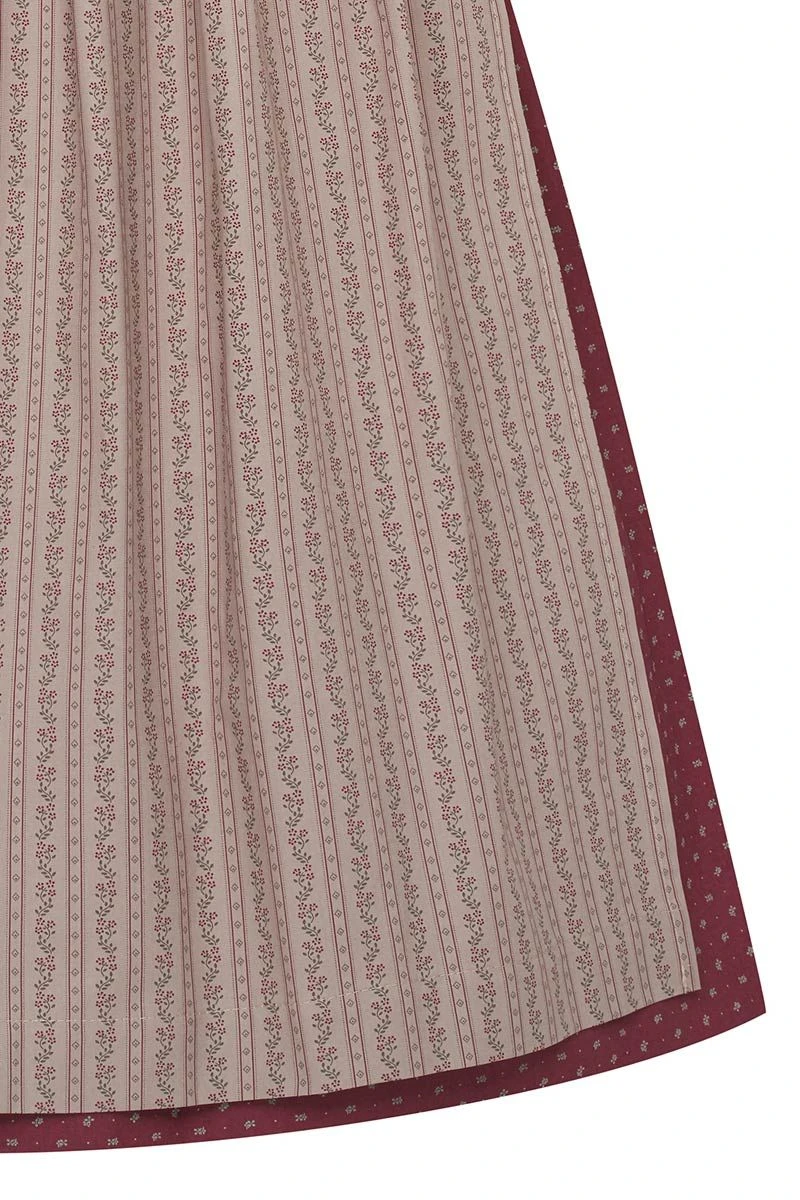 Dirndl Lang 80 Cm Dunkelrot Taupe Annabell 008867 5 Dirndl Lang 80 Cm Dunkelrot Taupe Annabell 008867 – Bild 5