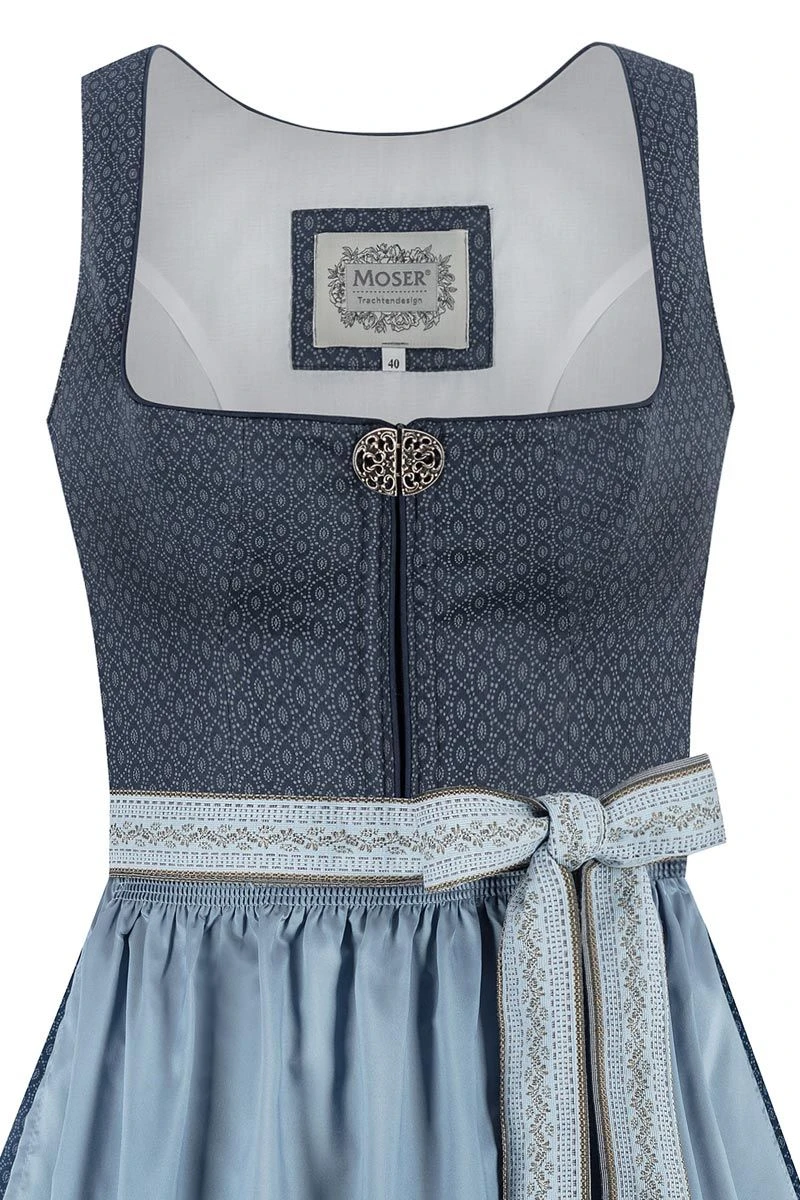 Dirndl Lang 85 Cm Blau Hellblau Marlen 014667 2 Dirndl Lang 85 Cm Blau Hellblau Marlen 014667 – Bild 2