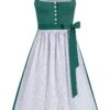 Dirndl Lang 85 Cm Dunkelgrün Weiß Melinda 014670