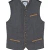 Kinder Trachtenweste Anthrazit Loden Basti 010769