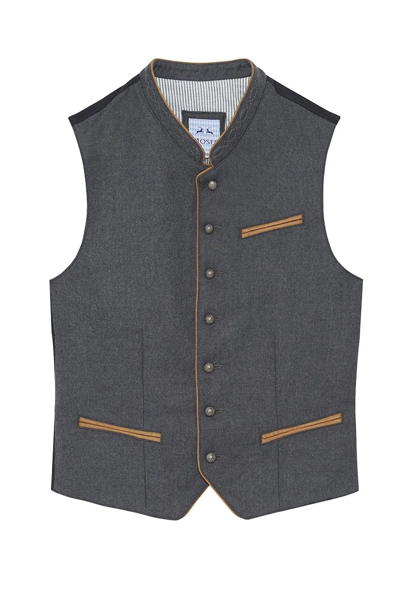 Kinder Trachtenweste Anthrazit Loden Basti 010769 1 Kinder Trachtenweste Anthrazit Loden Basti 010769