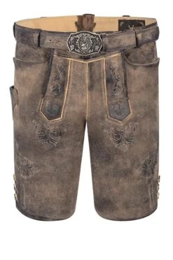 Lederhose Kurz Braun Antik Tegernsee 010729