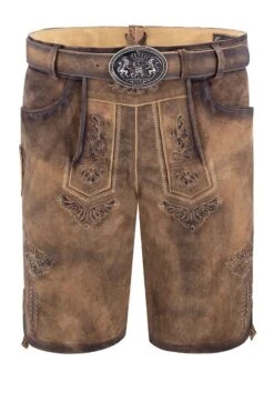 Lederhose Kurz Deans Braun 013464