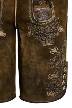 Lederhose Kurz Mit Gürtel Braun Antik Benedikt 007692 -Modegeschäft moser lederhose kurz mit guertel braun antik benedikt 007692 4 1200x1200 1