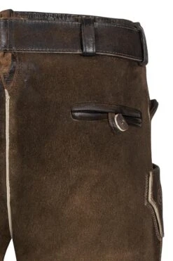 Lederhose Kurz Mit Gürtel Dunkelbraun Antik Sebastian 007693 -Modegeschäft moser lederhose kurz mit guertel dunkelbraun antik sebastian 007693 4 1200x1200