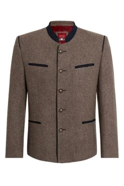 Lodenjacke Hellbraun Dunkelblau Ferdinand 010623