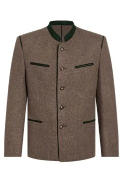 Lodenjacke Hellbraun Dunkelgrün Ferdinand 010624