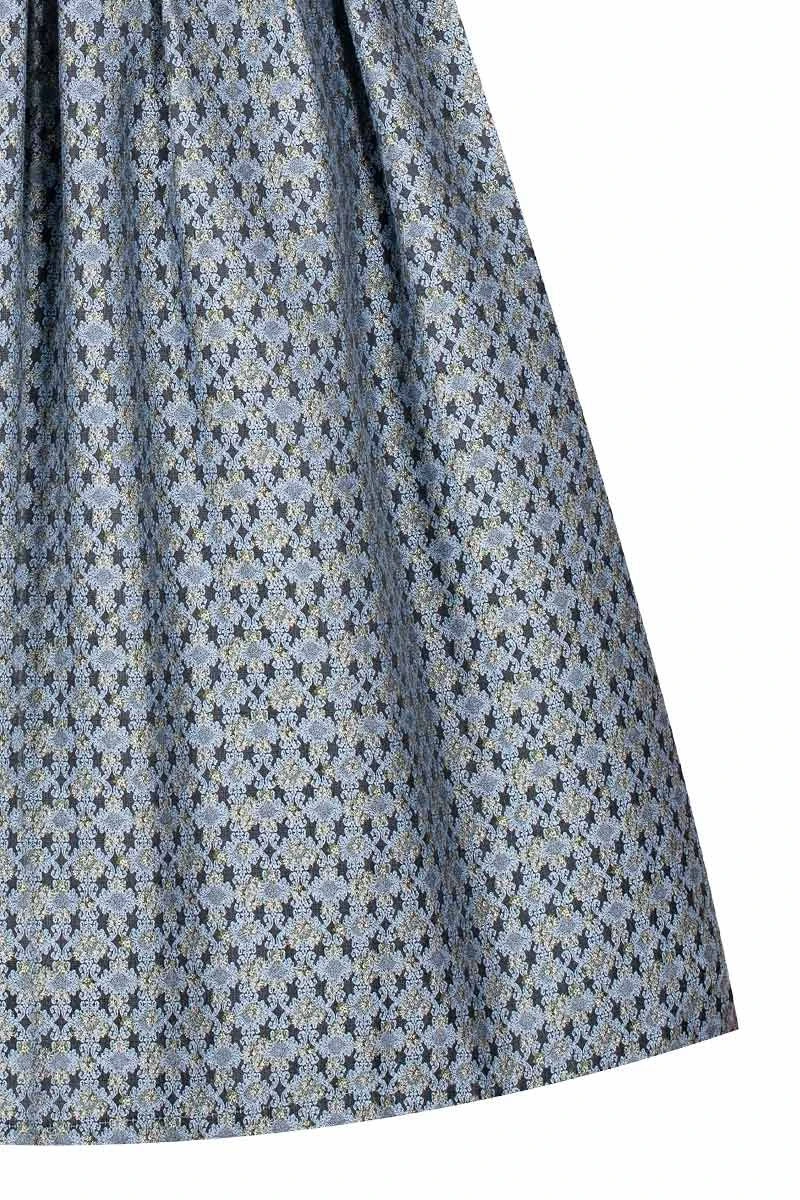 Midi Dirndl 65 Cm Hellblau Gemustert Dunkelblau Elena 006919 6 Midi Dirndl 65 Cm Hellblau Gemustert Dunkelblau Elena 006919 – Bild 6