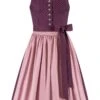 Midi Dirndl 65 Cm Beere Altrosa Luise 010971