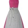 Midi Dirndl 65 Cm Beere Grau Matilda 007858