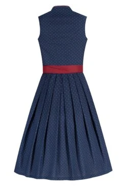 Midi Dirndl 65 Cm Blau Rot Marie 010073 -Modegeschäft moser midi dirndl 65cm blau rot marie 010073 3 1200x1200