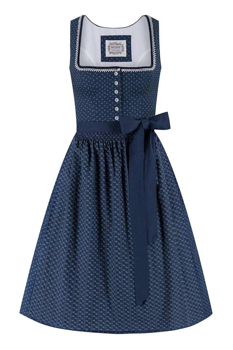 Midi Dirndl 65 Cm Anni 011889 Blau 1 Midi Dirndl 65 Cm Anni 011889 Blau