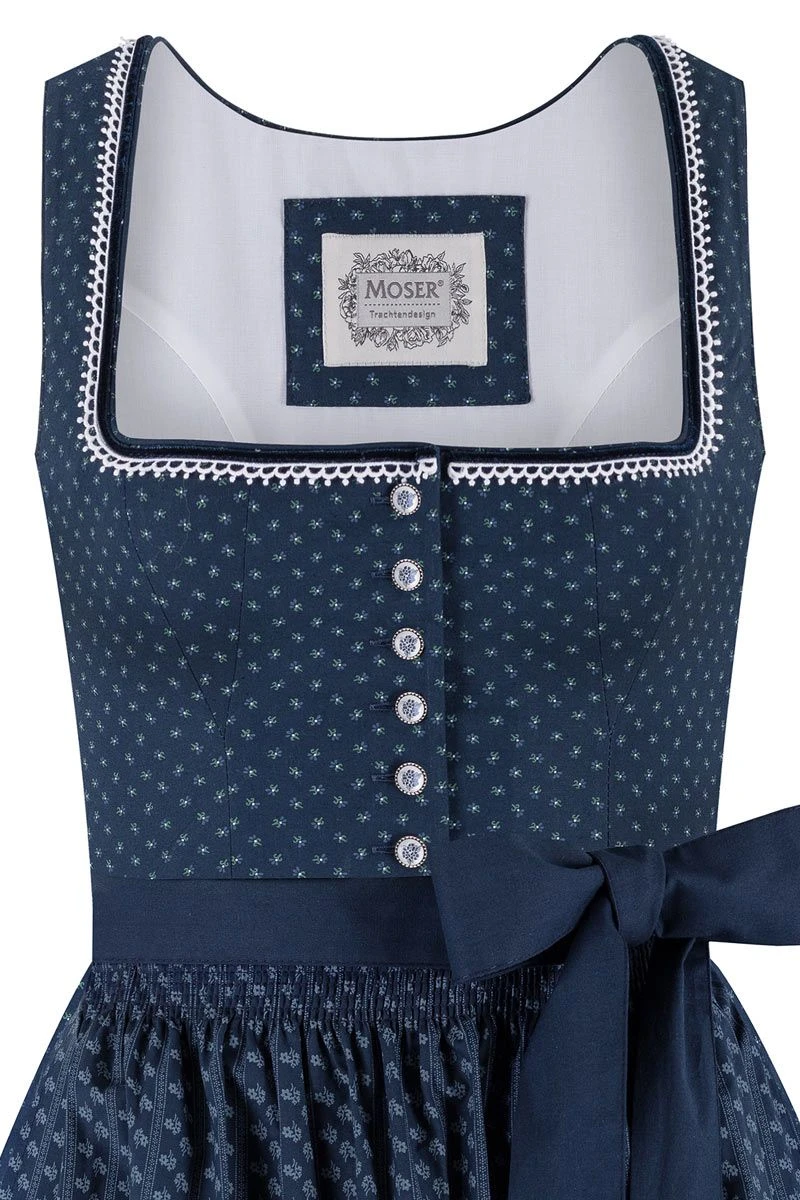 Midi Dirndl 65 Cm Anni 011889 Blau 2 Midi Dirndl 65 Cm Anni 011889 Blau – Bild 2