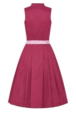 Modegeschäft -Modegeschäft moser midi dirndl 65cm dunkelrot altrosa agnes 007356 2 1200x1200