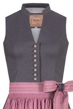 Modegeschäft -Modegeschäft moser midi dirndl 65cm grau altrosa anna 010428 2 1200x1200