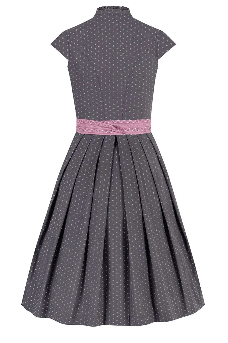 Midi Dirndl 65 Cm Grau Altrosa Stretch Paula 010381 3 Midi Dirndl 65 Cm Grau Altrosa Stretch Paula 010381 – Bild 3