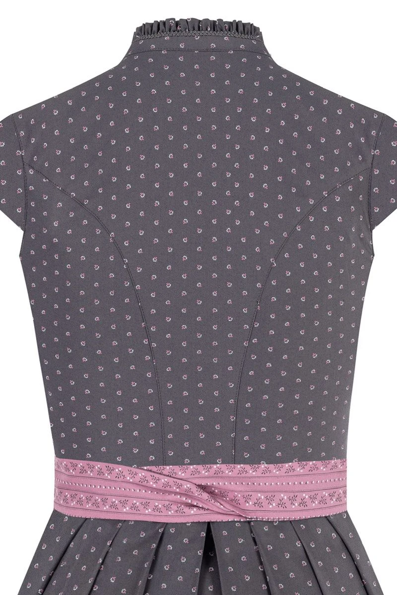 Midi Dirndl 65 Cm Grau Altrosa Stretch Paula 010381 4 Midi Dirndl 65 Cm Grau Altrosa Stretch Paula 010381 – Bild 4