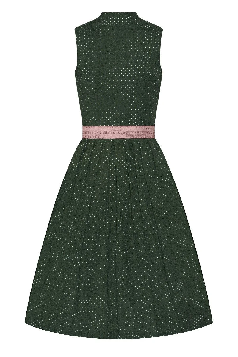 Midi Dirndl 65 Cm Grün Altrosa Valentina 014425 3 Midi Dirndl 65 Cm Grün Altrosa Valentina 014425 – Bild 3