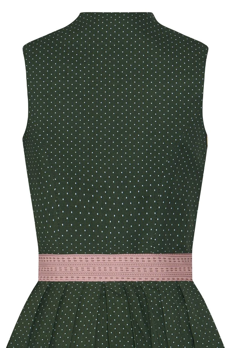 Midi Dirndl 65 Cm Grün Altrosa Valentina 014425 4 Midi Dirndl 65 Cm Grün Altrosa Valentina 014425 – Bild 4