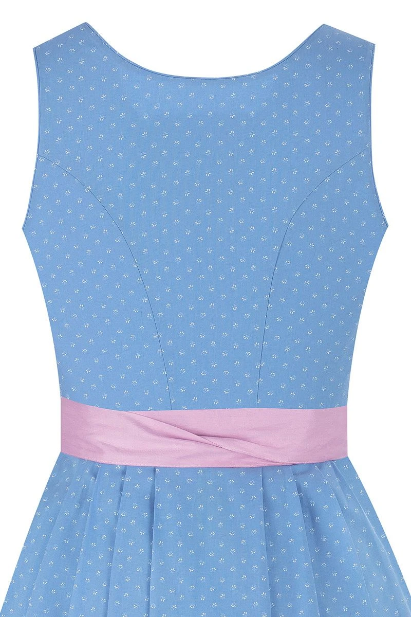 Midi Dirndl 65 Cm Hellblau Rosa Lisa 014673 4 Midi Dirndl 65 Cm Hellblau Rosa Lisa 014673 – Bild 4