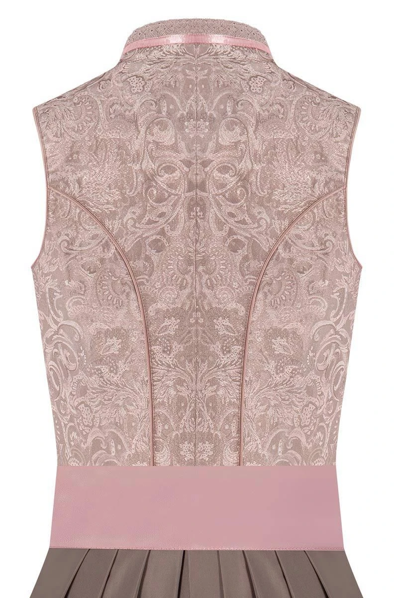 Midi Dirndl 65cm Altrosa Taupe 004476 4 Midi Dirndl 65cm Altrosa Taupe 004476 – Bild 4