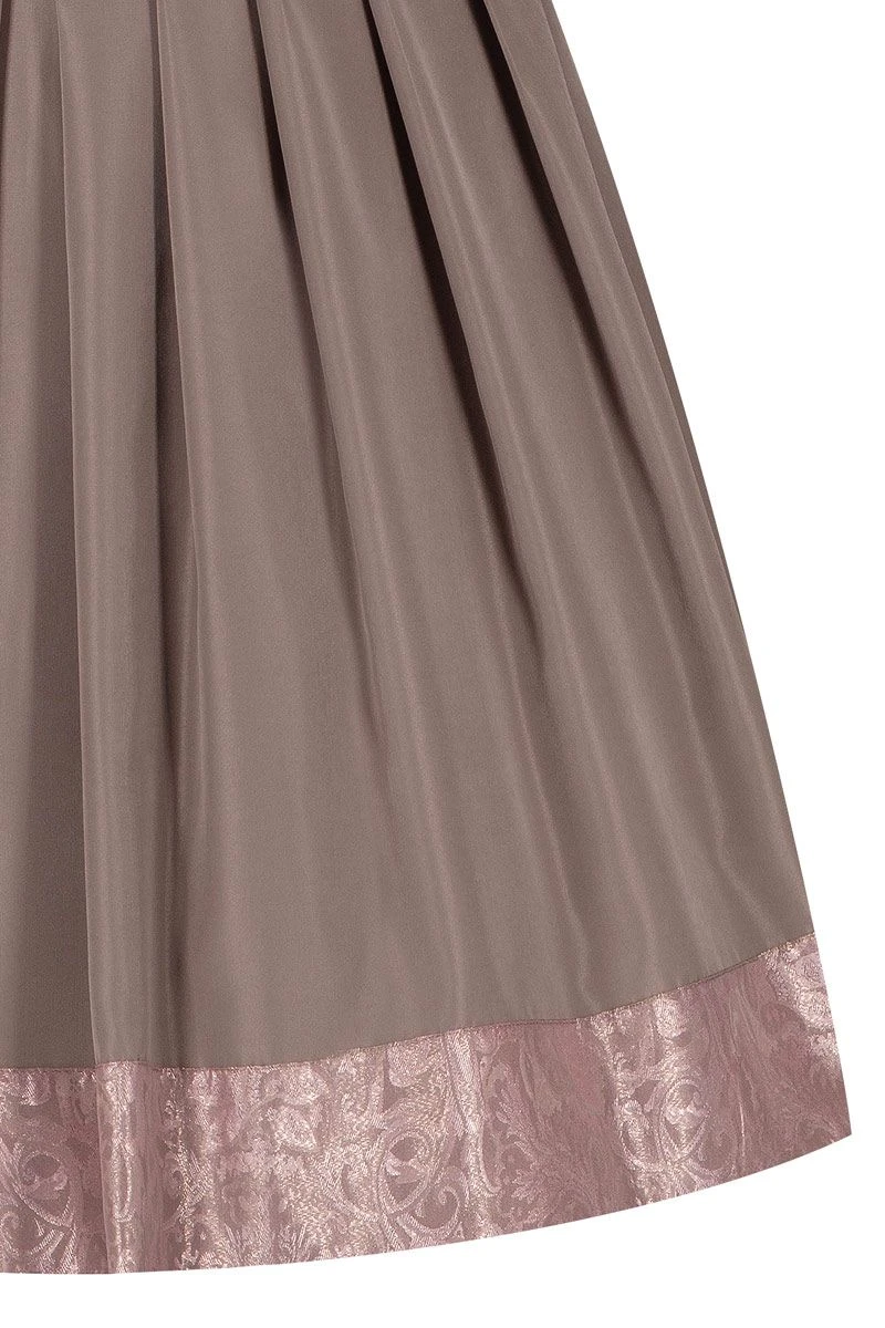 Midi Dirndl 65cm Altrosa Taupe 004476 6 Midi Dirndl 65cm Altrosa Taupe 004476 – Bild 6