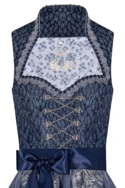 Midi Dirndl 65cm Dunkelblau Silber 004474 -Modegeschäft moser midi dirndl 65er dunkelblau silber 004474 3 1200x1200