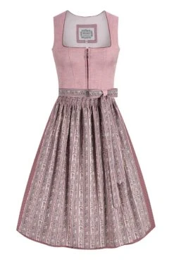 Midi Dirndl 70 Cm Altrosa Rosenholz Lily 014182