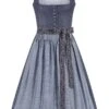 Midi Dirndl 70 Cm Blau Blaugrau Martina 015477