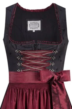 Midi Dirndl 70 Cm Schwarz Dunkelrot Klara 016556 -Modegeschäft moser midi dirndl 70cm schwarz dunkelrot klara 016556 2 1200x1200 1