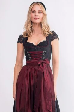 Modegeschäft -Modegeschäft moser midi dirndl 70cm schwarz dunkelrot klara 016556 8 1200x1200 1